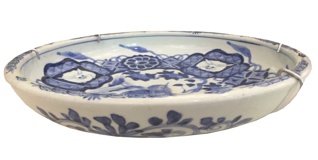 Chinese Bowl_Blue and white with rabbits